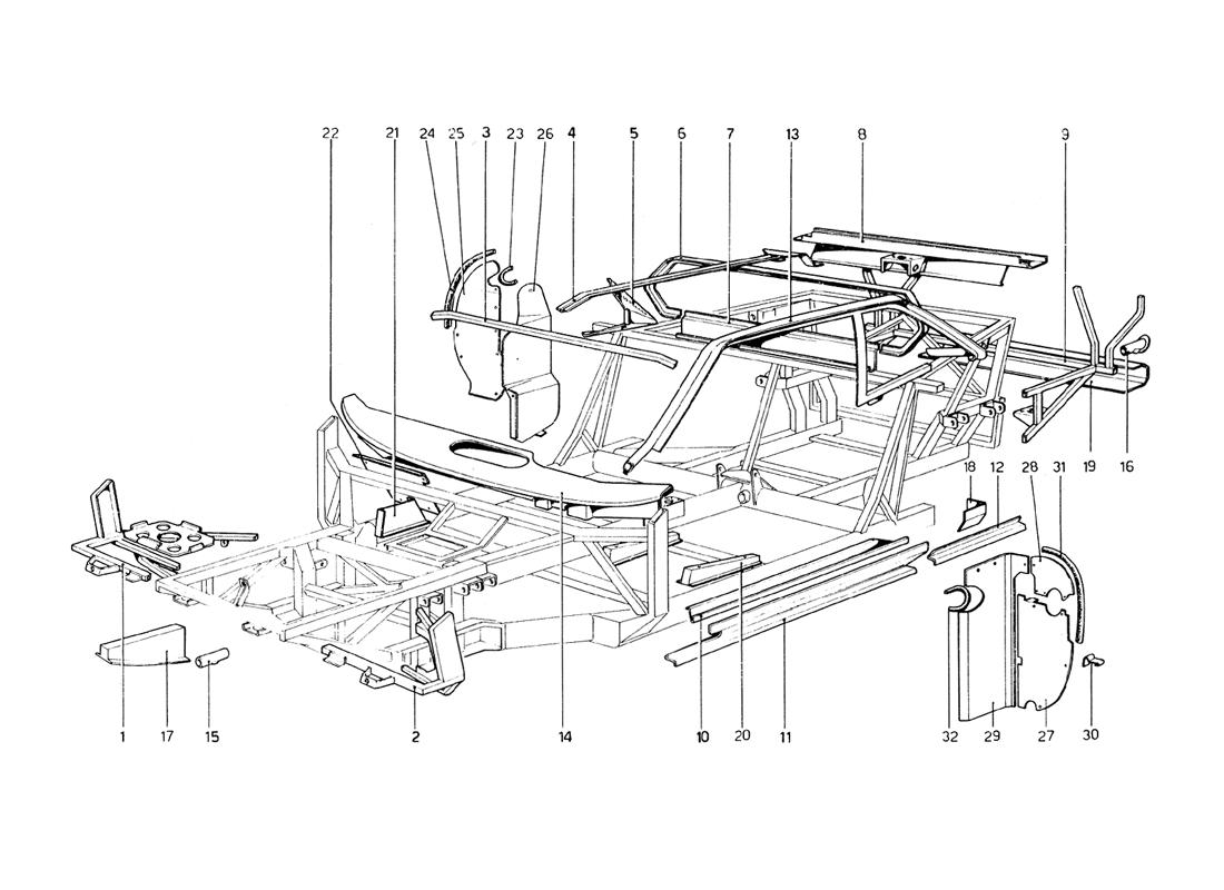 BODY SHELL - INNER ELEMENTS