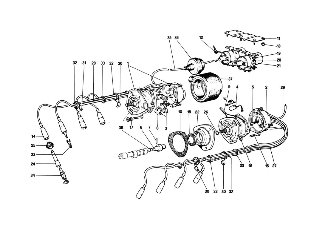ENGINE IGNITION (VARIANTS FOR DUAL-DISTRIBUTOR AUS/USA)