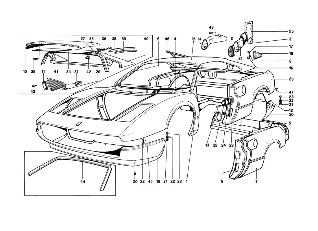 BODY SHELL - OUTER ELEMENTS
