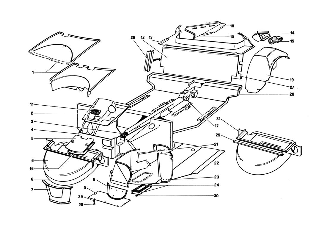 BODY SHELL - INNER ELEMENTS