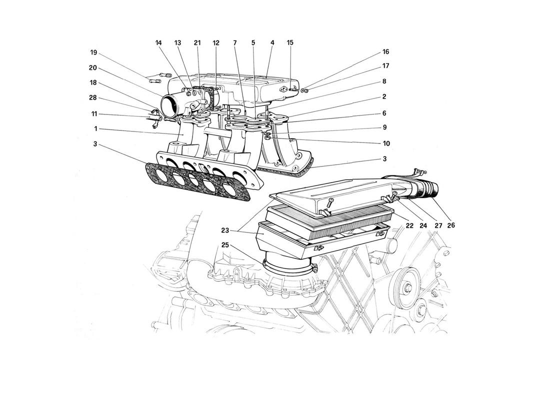AIR INTAKE AND MANIFOLDS
