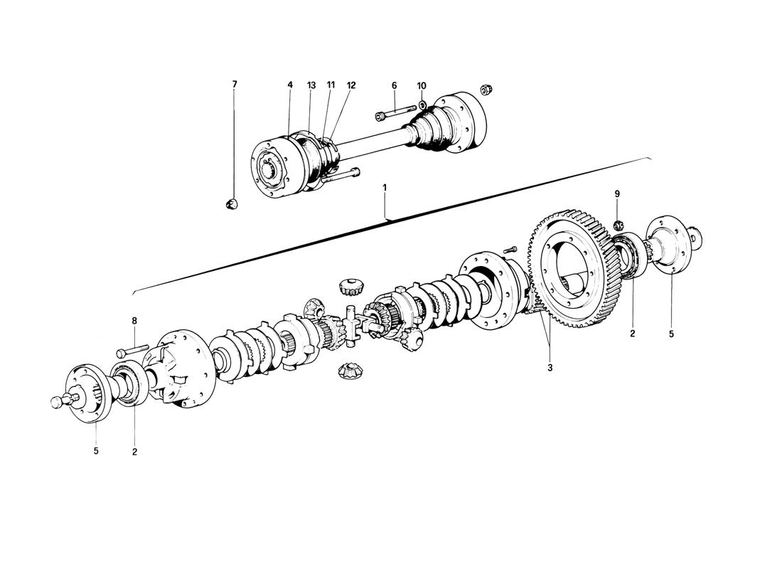 DIFFERENTIAL AND AXLE SHAFTS