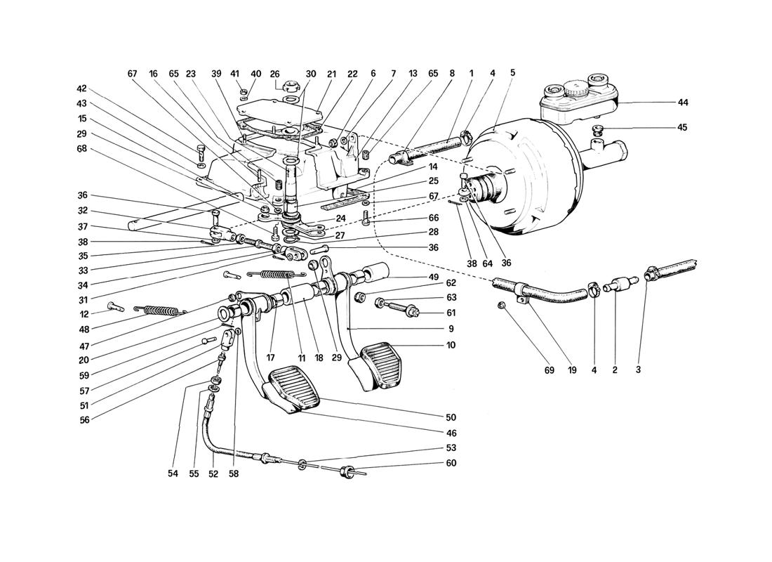 PEDAL BOARD - BRAKE AND CLUTCH CONTROLS