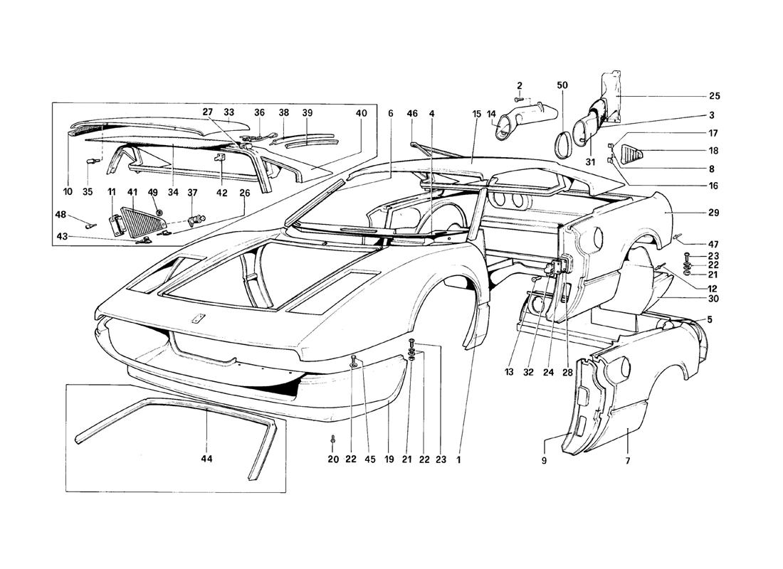 BODY SHELL - OUTER ELEMENTS
