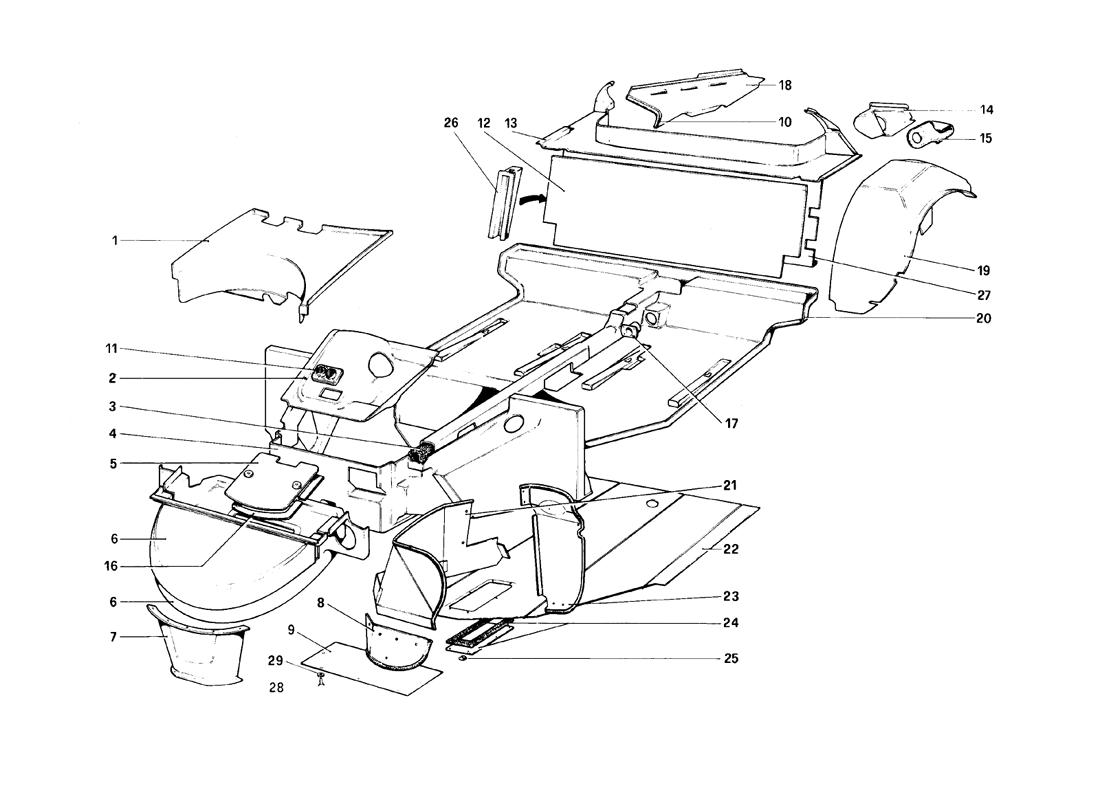 BODY SHELL - INNER ELEMENTS