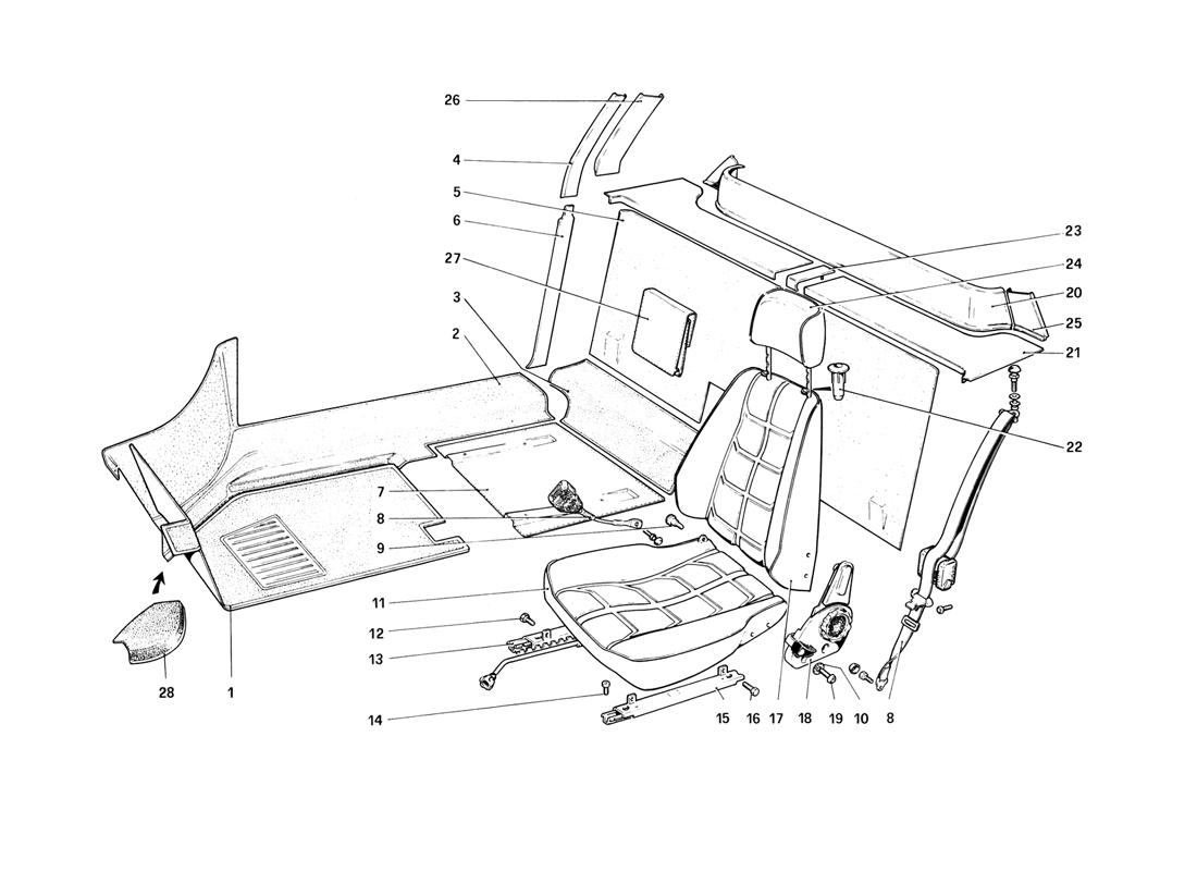 INTERIOR TRIM, ACCESSORIES AND SEATS