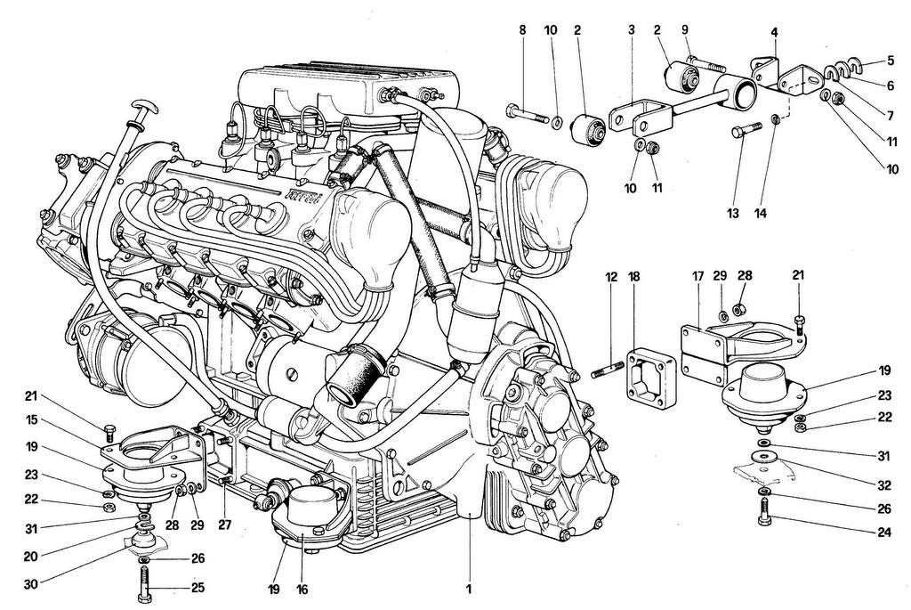 ENGINE – GEARBOX AND SUPPORTS