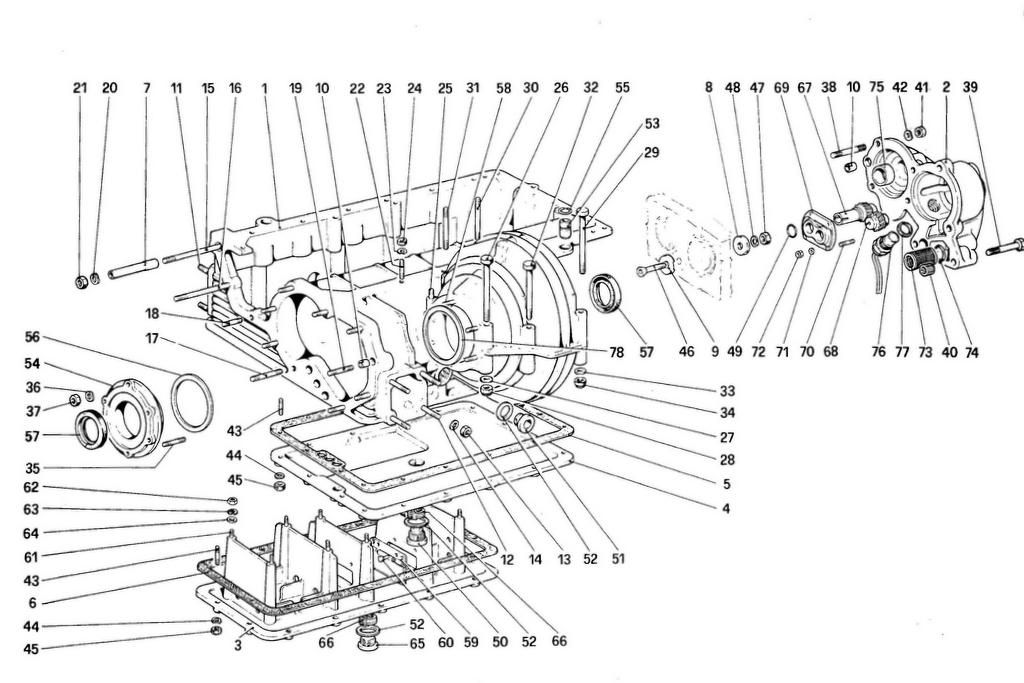 GEARBOX – DIFFERENTIAL HOUSING AND OIL SUMP
