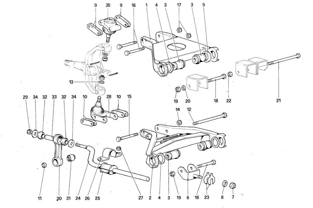 FRONT SUSPENSION – WISHBONES