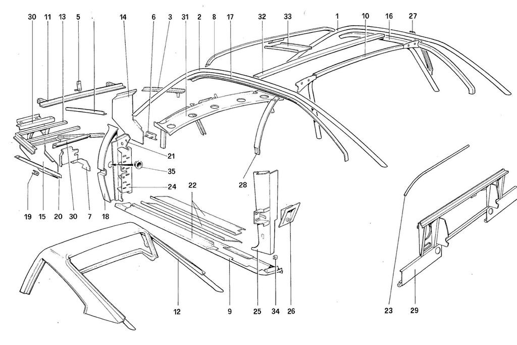 BODY SHELL – INNER ELEMENTS