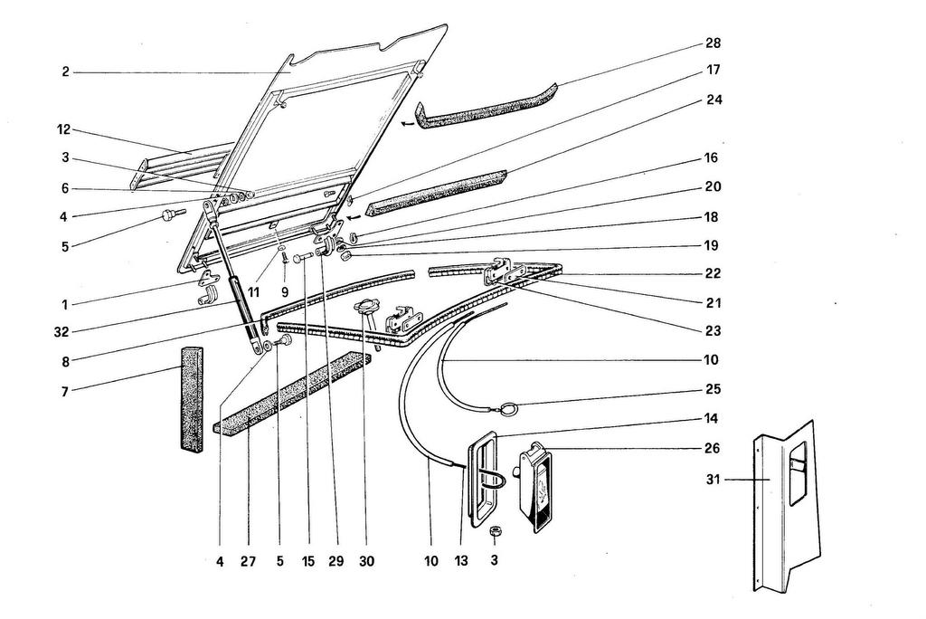 FRONT COMPARTMENT LID