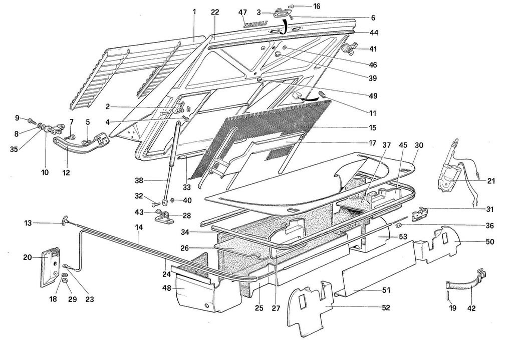 REAR BONNET AND LUGGAGE COMPARTMENT COVERKING