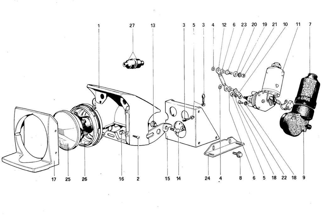 HEADLIGHTS LIFTING DEVICE