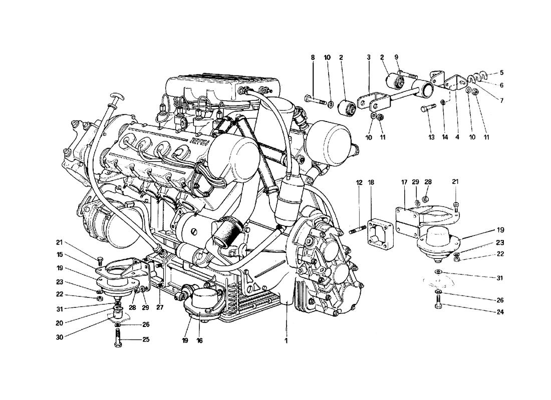 ENGINE - GEARBOX AND SUPPORTS