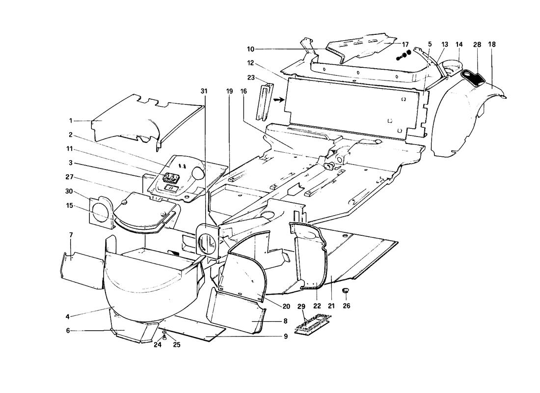 BODY SHELL - INNER ELEMENTS