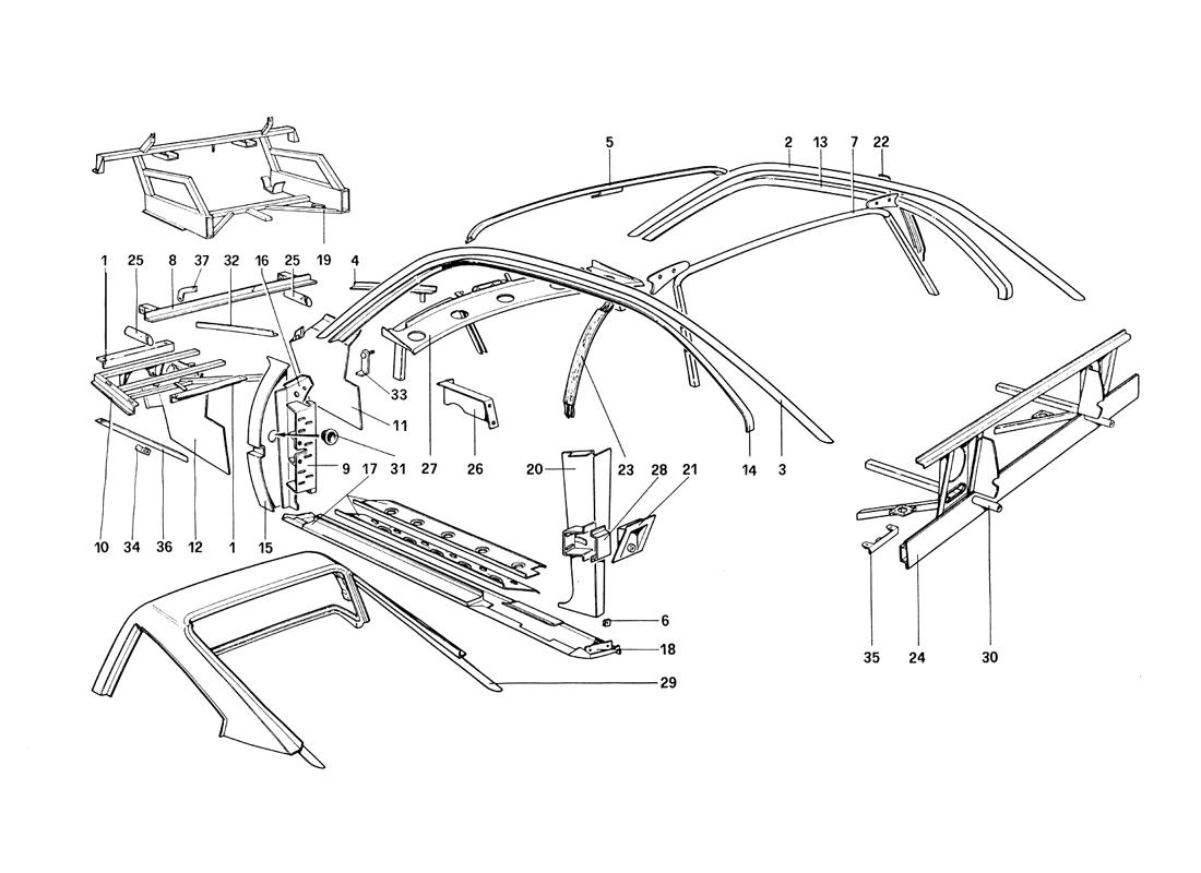 BODY SHELL - INNER ELEMENTS