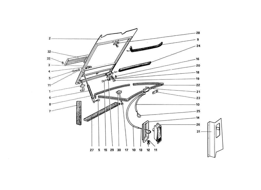 FRONT COMPARTMENT LID