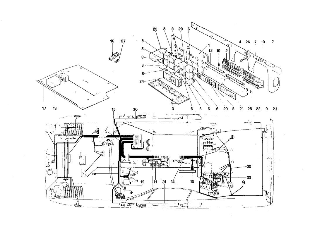 ELECTRICAL SYSTEM - CABLES, FUSES AND RELAYS