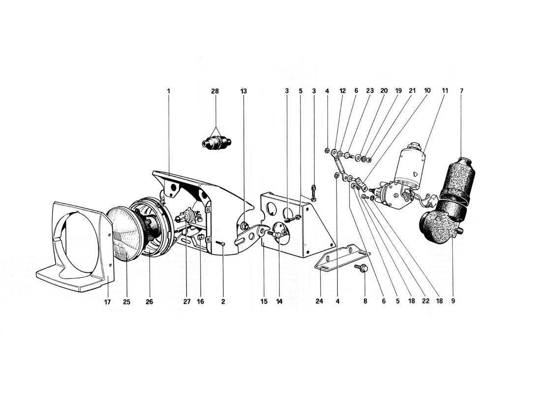 LIGHTS LIFTING DEVICE AND HEADLIGHTS