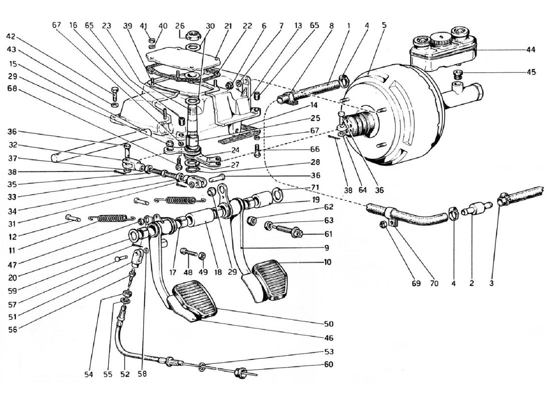 PEDAL BOARD -BRAKE AND CLUTCH CONTROLS
