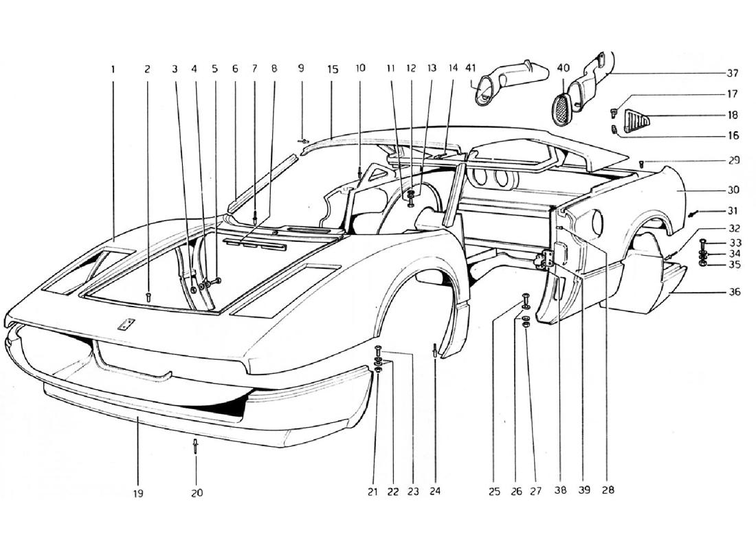BODY SHELL - OUTER ELEMENTS