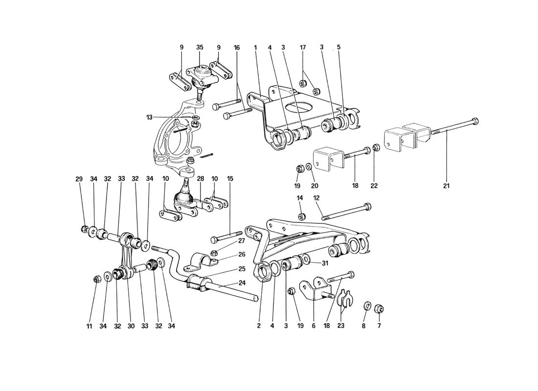 FRONT SUSPENSION - WISHBONES