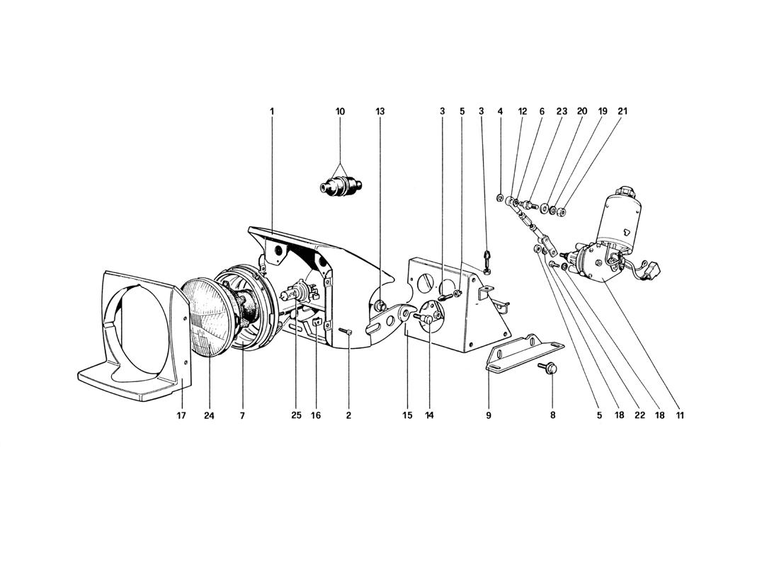LIGHTS LIFTING DEVICE AND HEADLIGHTS