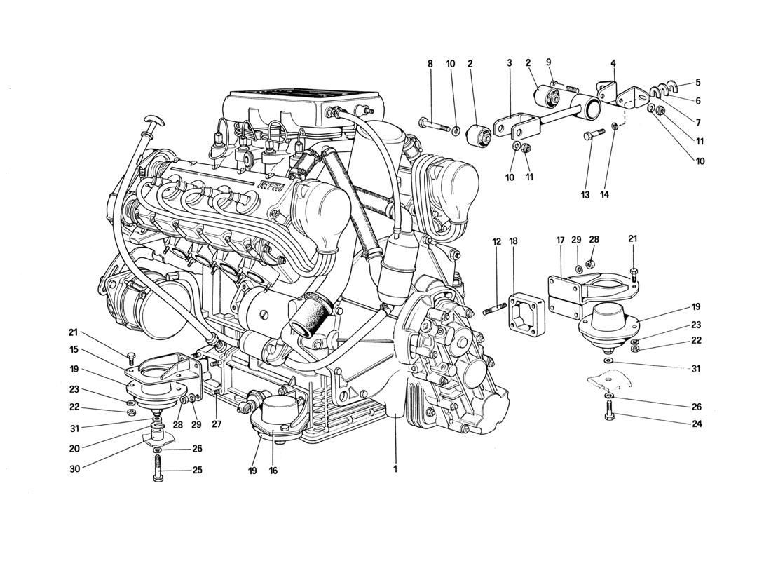 ENGINE - GEARBOX AND SUPPORTS