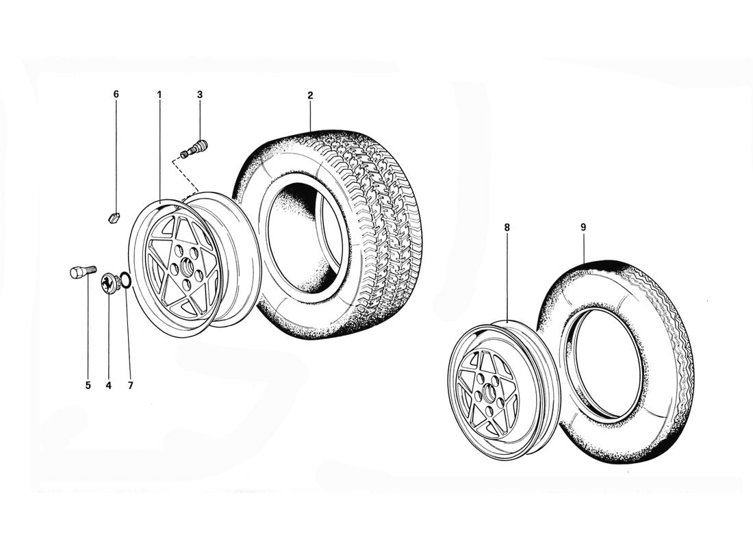WHEELS (UP TO CAR NO. 76625)