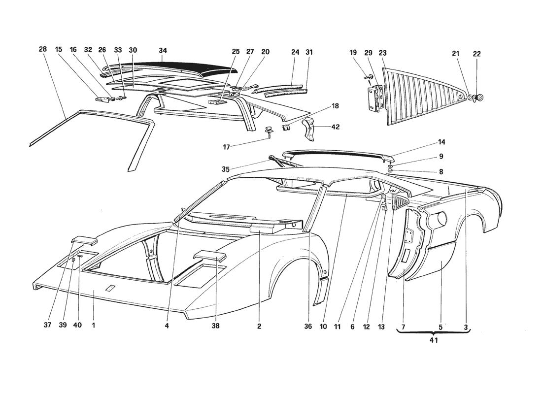 BODY SHELL - OUTER ELEMENTS