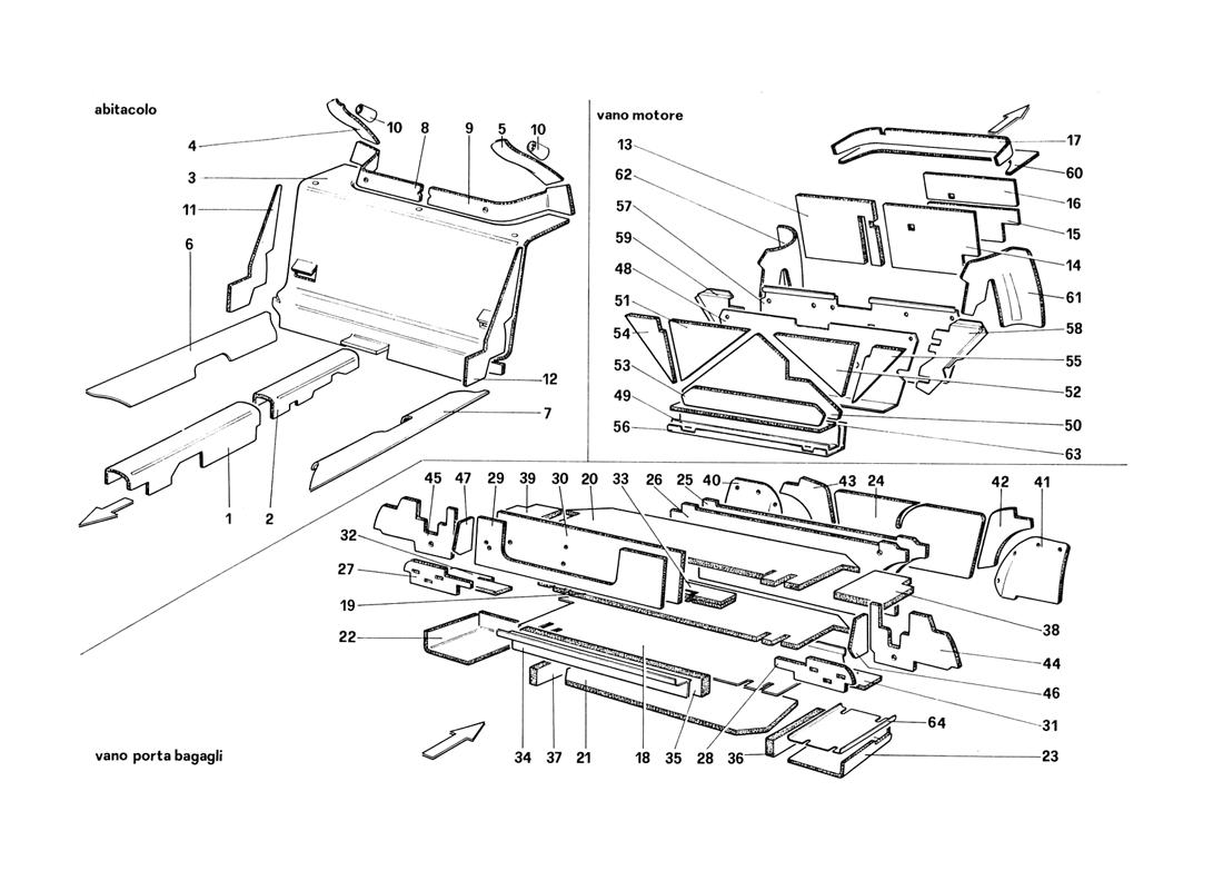 LUGGAGE AND PASSENGER COMPARTMENT INSULATION (FOR CH87 - CH88)