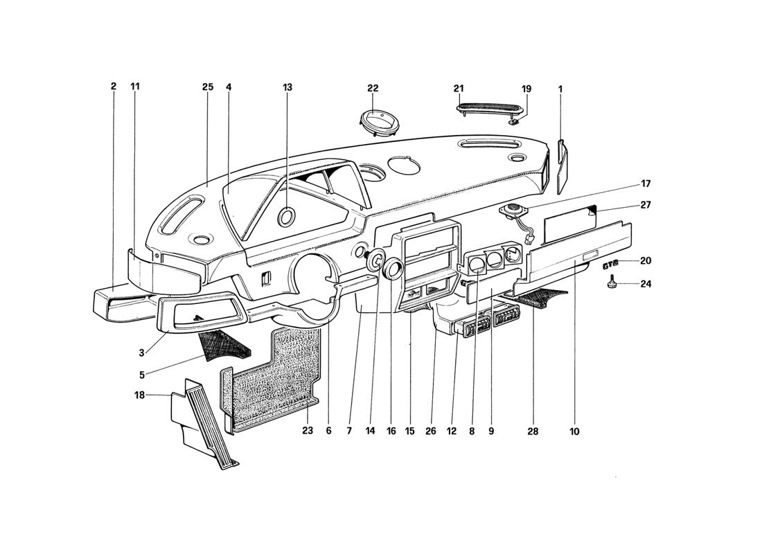 INSTRUMENTS PANEL (FROM CAR NO. 71597)
