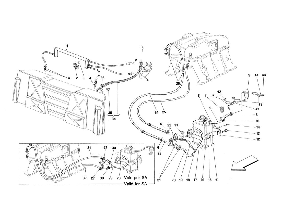 GASOLINE VENT SYSTEM - NOT FOR CATALYTIC VEHICLES