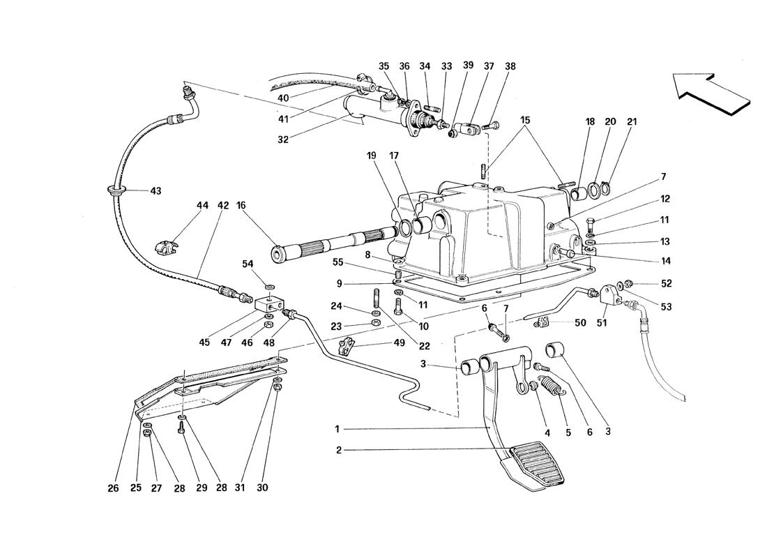 CLUTCH RELEASE CONTROL - NOT FOR RHD