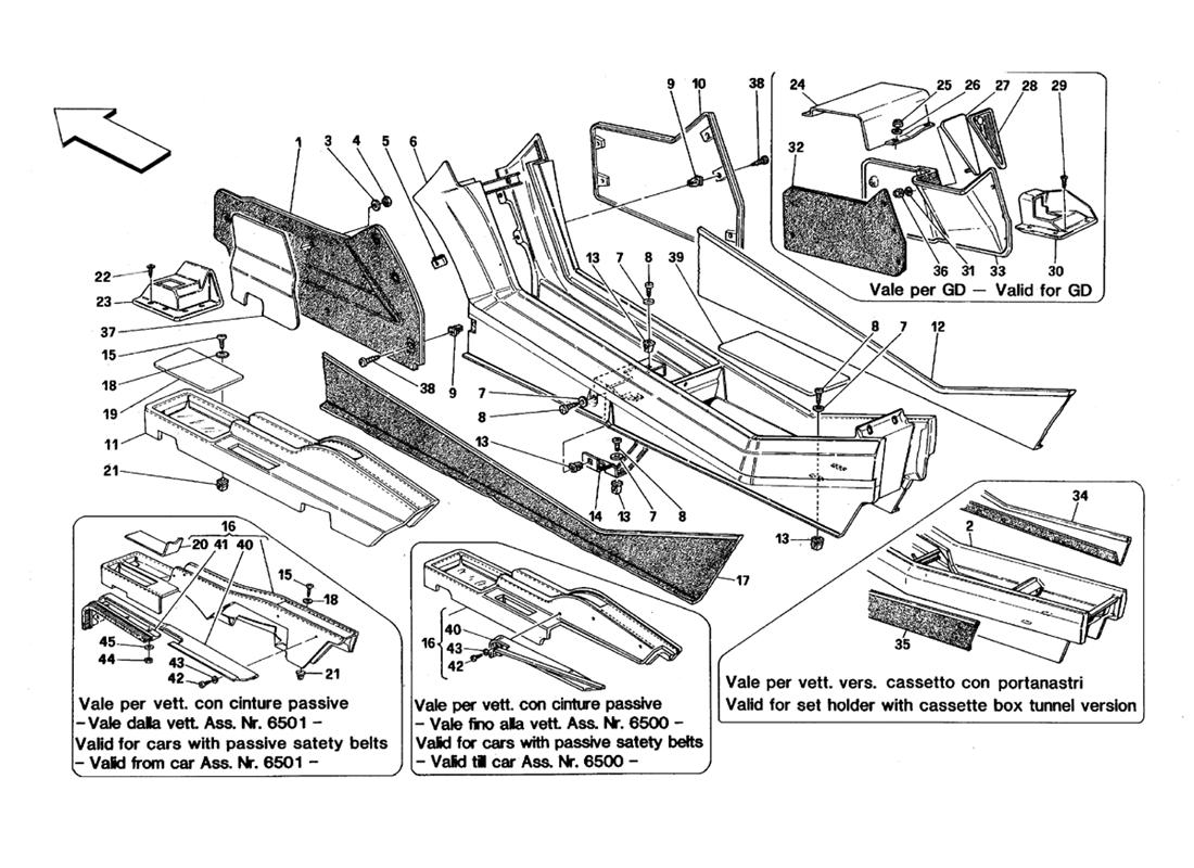 TUNNEL - FRAMEWORK AND TRIMS - VALID FOR TB