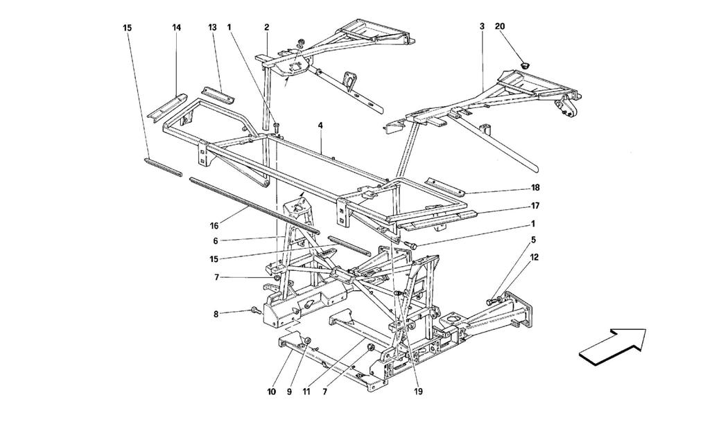 FRAME - REAR PART ELEMENTS