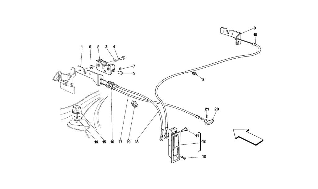 OPENING DEVICE FOR FRONT HOOD