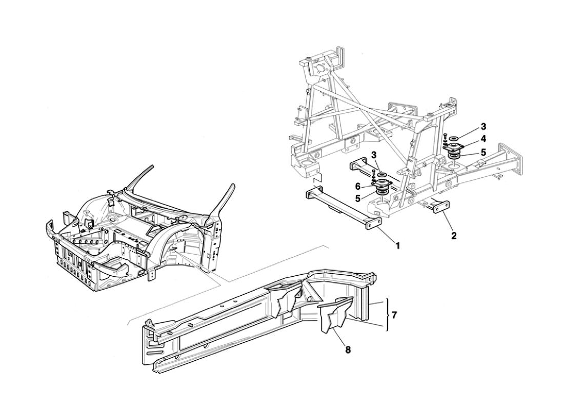 ENGINE SUPPORTS - CHASSIS AND BODY ELEMENTS