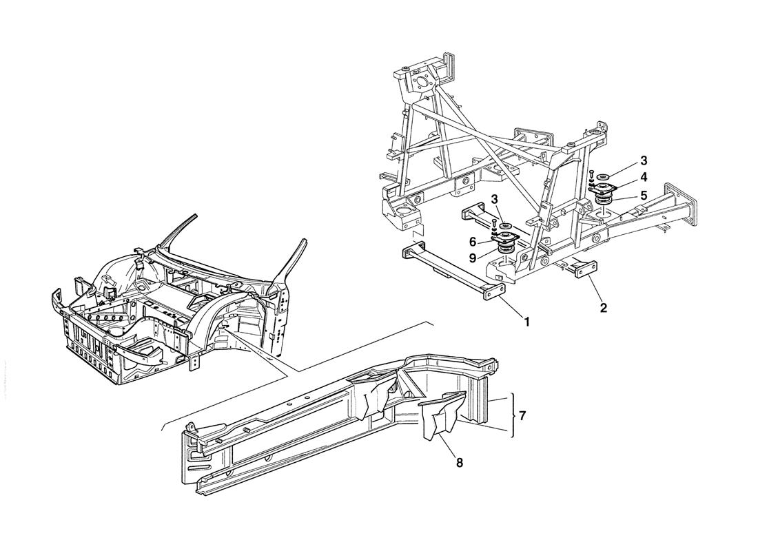 ENGINE SUPPORTS - CHASSIS AND BODY ELEMENTS