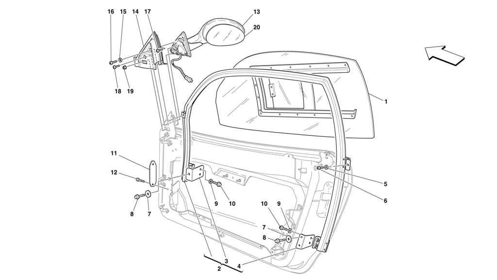 DOORS - WINDOW AND REARVIEW MIRROR