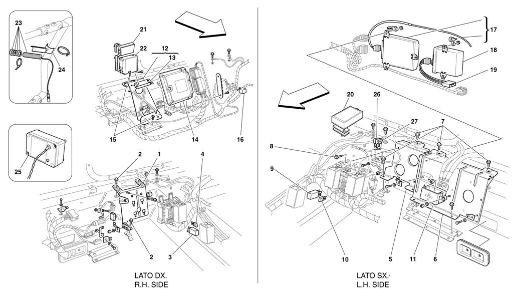 REAR PASSENGERS COMPARTMENT CONTROL STATIONS