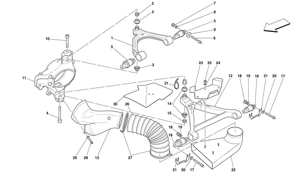FRONT SUSPENSION - WISHBONES