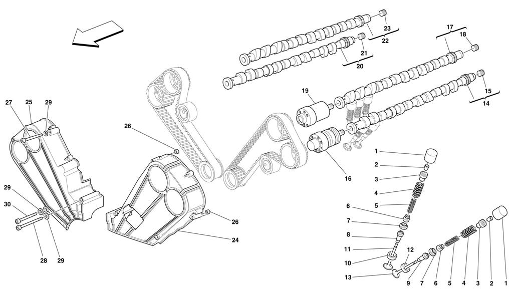 TIMING - TAPPETS AND SHIELDS