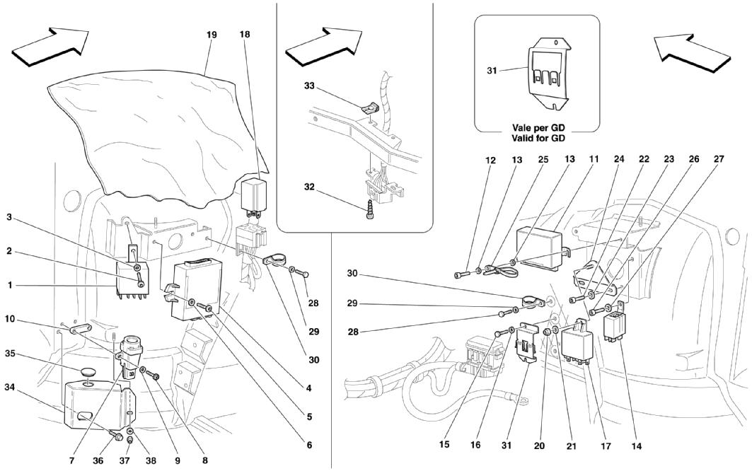 FRONT PASSENGERS COMPARTMENT CONTROL STATIONS