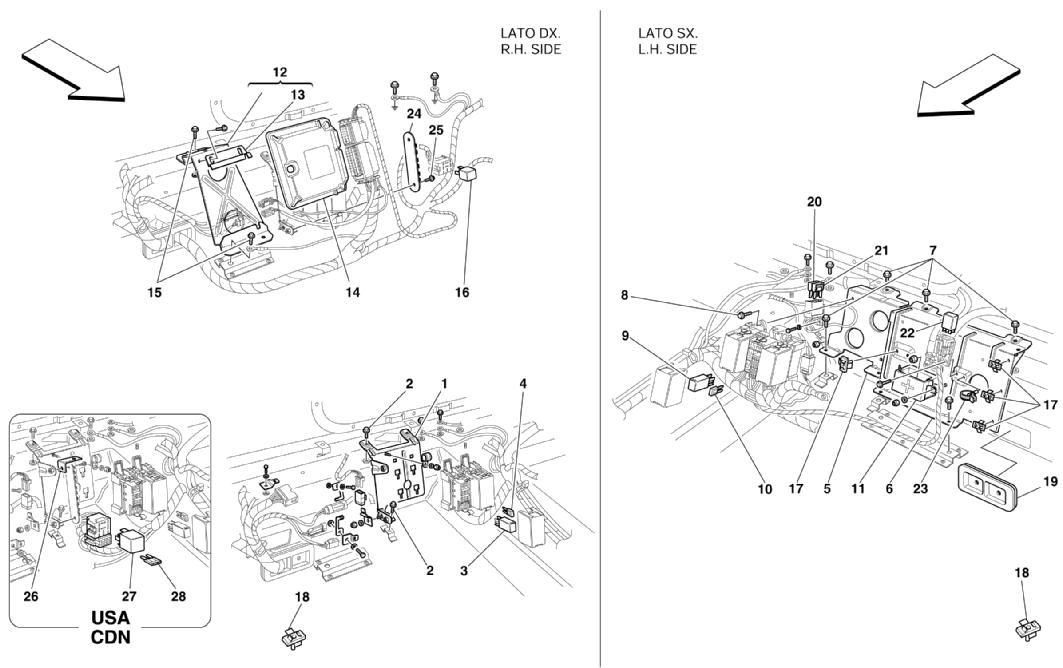 REAR PASSENGERS COMPARTMENT CONTROL STATIONS