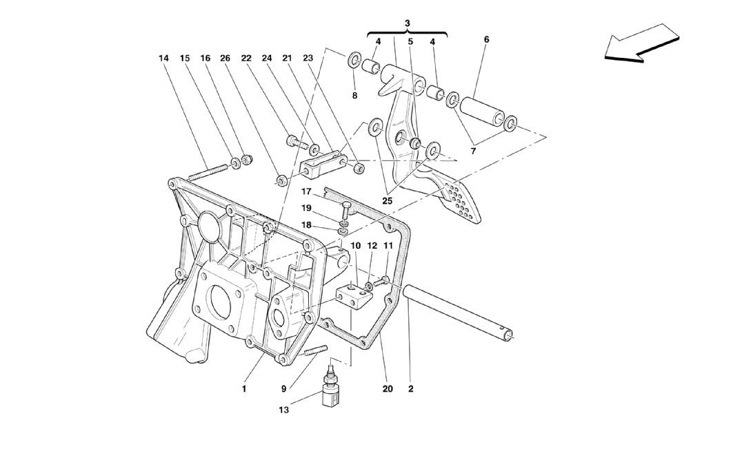 PEDALS -VALID FOR RHD
