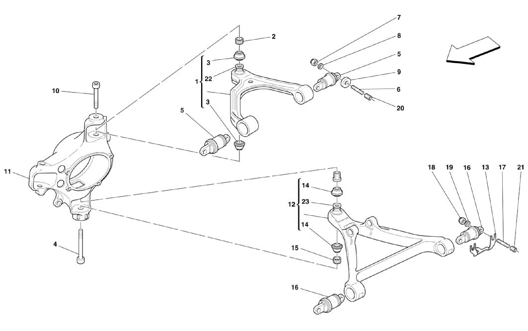FRONT SUSPENSION - WISHBONES
