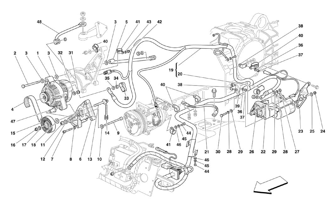CURRENT GENERATOR - STARTING MOTOR