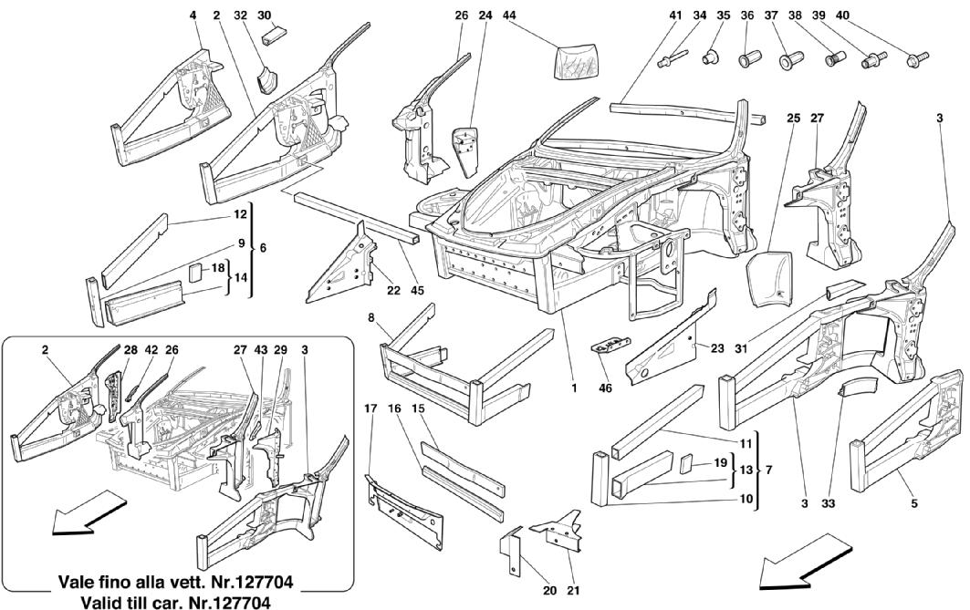 FRAME - FRONT ELEMENTS STRUCTURES AND PLATES