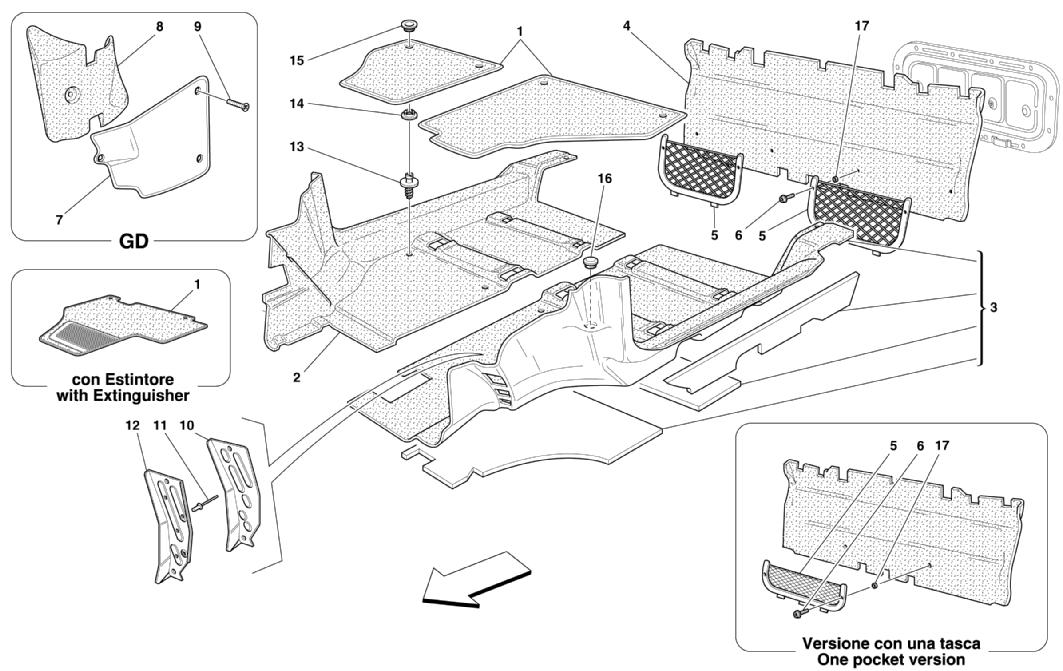 PASSENGERS COMPARTMENT CARPETS